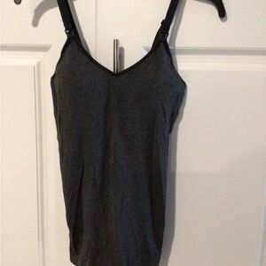Women's Gray Sleeveless Top